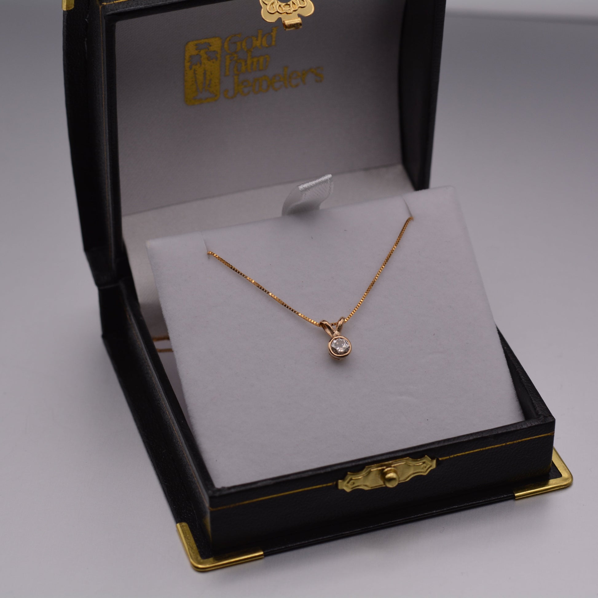 14KT Yellow Gold Bezel Pendant