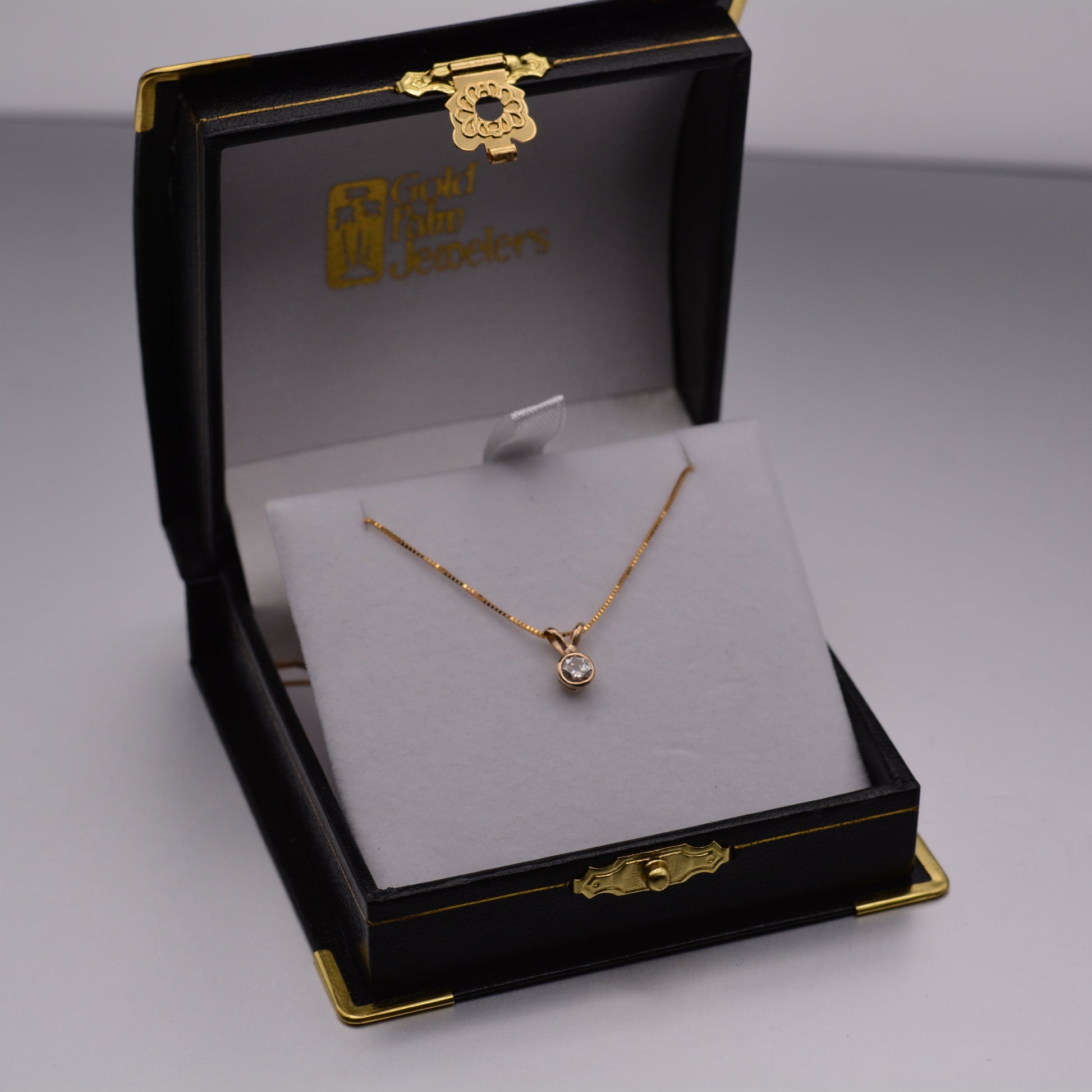 14KT Yellow Gold Bezel Pendant